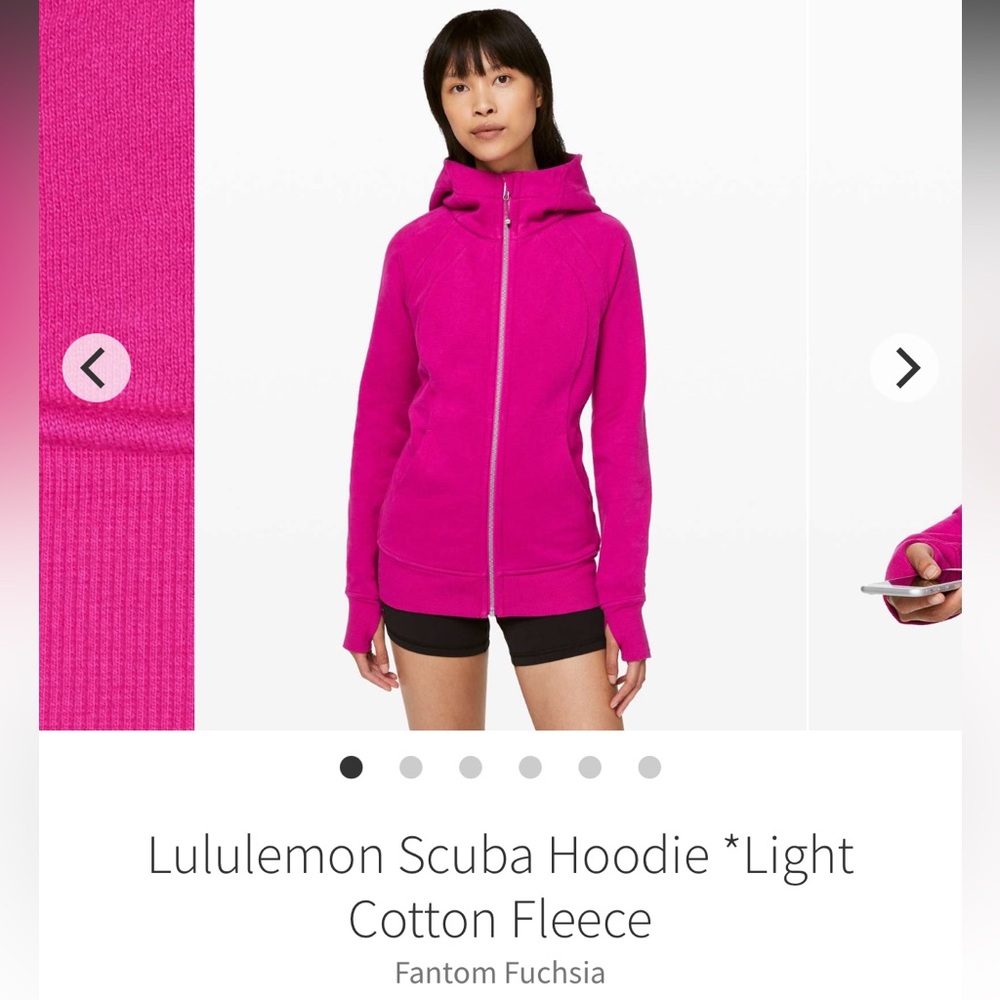 Lululemon Pink Scuba Hoodie